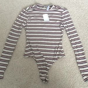 American Apparel Striped Bodysuit